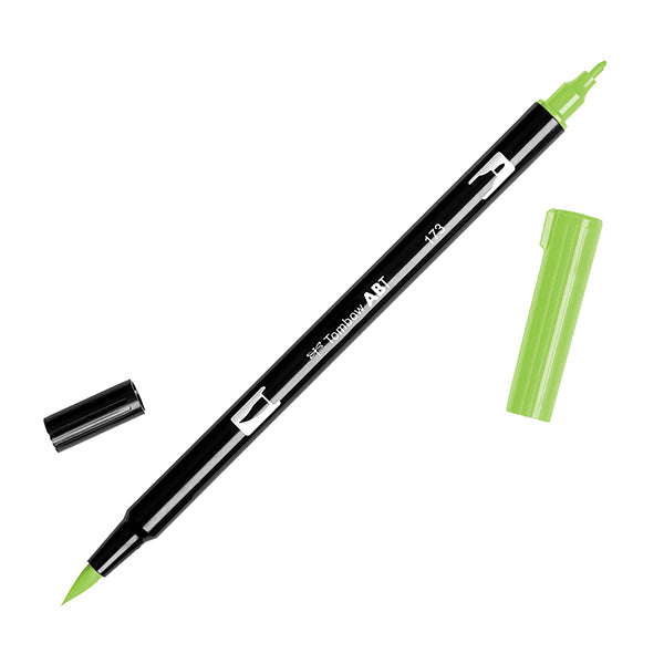 Tombow ABT Dual Brush Pen - Green Colour Range 1 (098 - 195) - - Brush Pens - Bunbougu