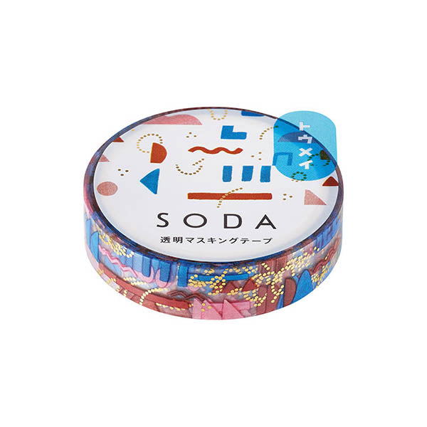 King Jim Soda Transparent Masking Tape - Gold Foil - Parts - 10 mm x 4 m -  - Washi Tapes - Bunbougu