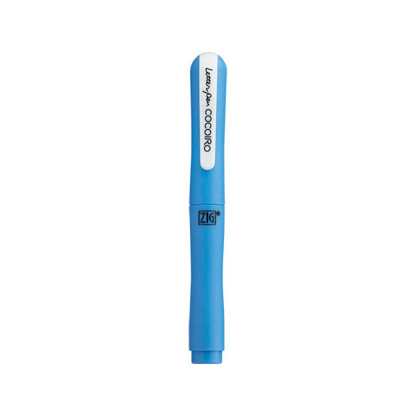 Kuretake Zig Cocoiro Letter Pen Body (Body Only, Refill Sold Separately) - Blue Dusk - Brush Pens - Bunbougu