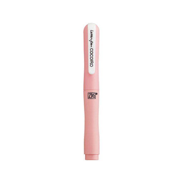 Kuretake Zig Cocoiro Letter Pen Body (Body Only, Refill Sold Separately) - Shell Pink - Brush Pens - Bunbougu