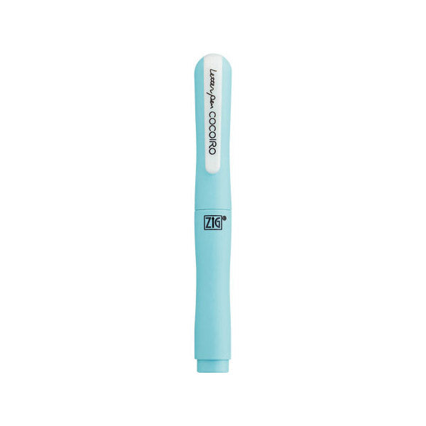 Kuretake Zig Cocoiro Letter Pen Body (Body Only, Refill Sold Separately) - Duckegg Blue - Brush Pens - Bunbougu