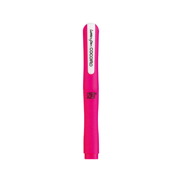 Kuretake Zig Cocoiro Letter Pen Body (Body Only, Refill Sold Separately) - Rose Pink - Brush Pens - Bunbougu