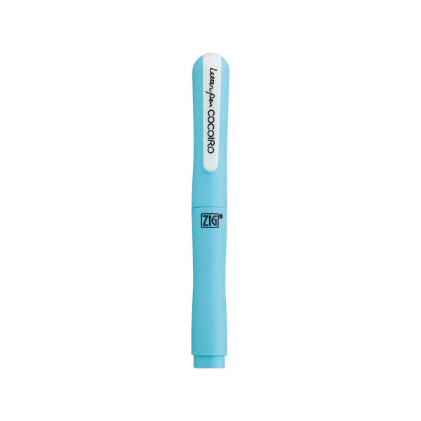 Kuretake Zig Cocoiro Letter Pen Body (Body Only, Refill Sold Separately) - Sky Blue - Brush Pens - Bunbougu