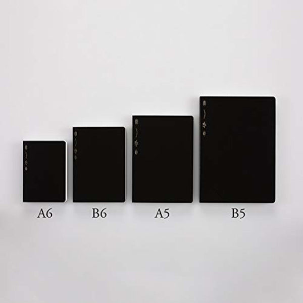 Stalogy Editor's Series 365 Days Notebook - 5 mm Grid - Black - A6 -  - Notebooks - Bunbougu