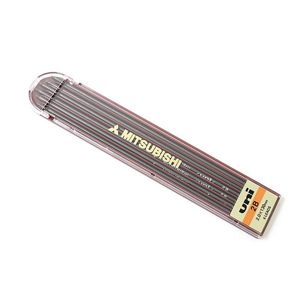 Uni Mitsubishi Lead Holder Refill - 2 mm - - Pencil Leads - Bunbougu
