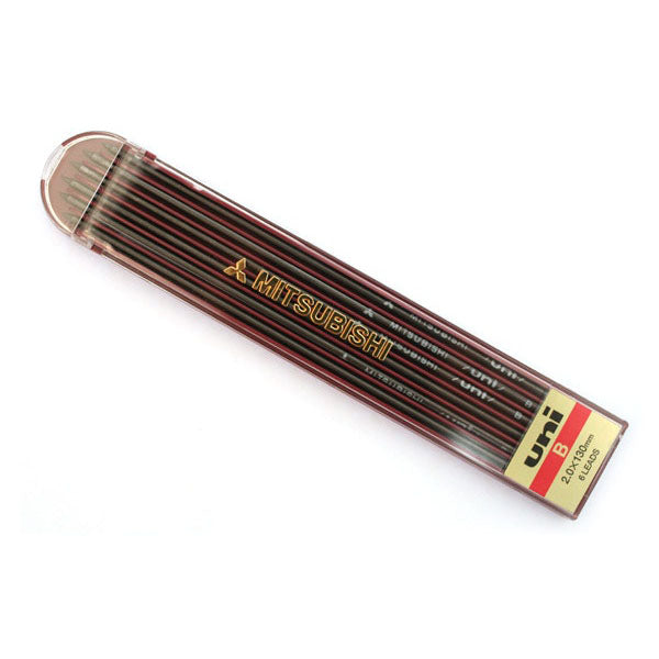 Uni Mitsubishi Lead Holder Refill - 2 mm - - Pencil Leads - Bunbougu