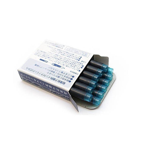 Sailor Nano Sei-boku Ink (Blue Black) - 12 Cartridges -  - Ink Cartridges - Bunbougu